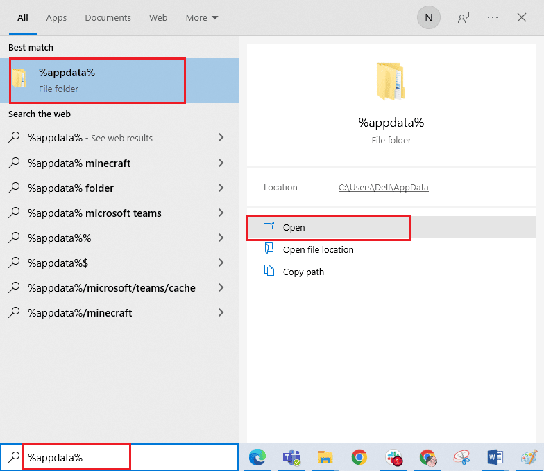 Open AppData Roaming folder. Fix Chrome Not Saving Passwords in Windows 10