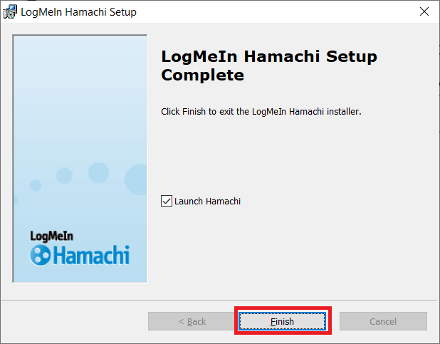 Click on Finish. Fix Hamachi VPN Error in Windows 10