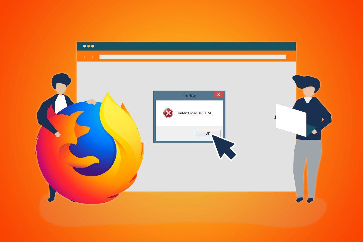 Lagfærðu Mozilla Firefox gat ekki hlaðið XPCOM Villa á Windows 10