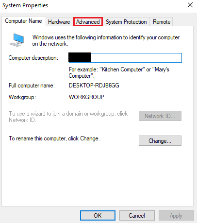 Click on Advanced. Fix SearchUI.exe Suspended Error on Windows 10
