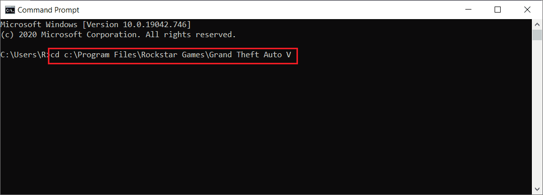 Voer de opdracht uit. Fix GTA 5 crasht bij opstarten in Windows 10