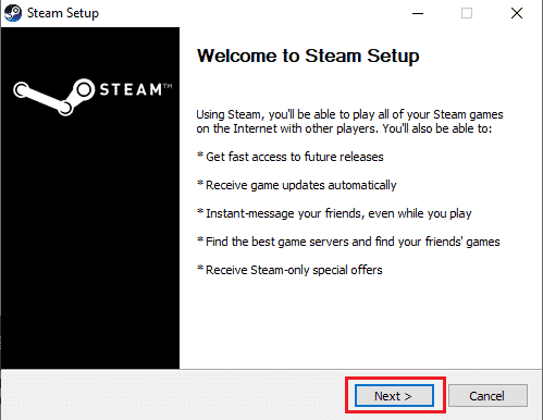 click on Next. Fix Steam Error 26 on Windows 10