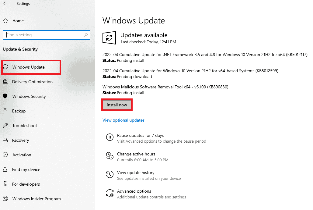 Update Windows. Fix Sling TV Down on Windows 10