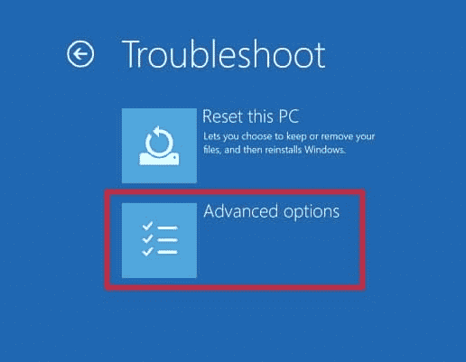 Select Advanced options. Fix Thermal Trip Error in Windows 10