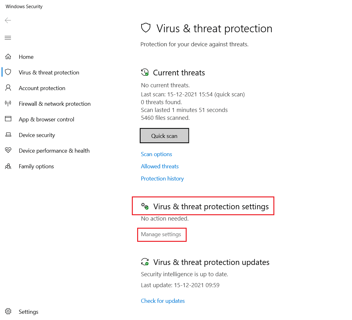 Click on Manage Settings. Fix Unable to Start Program Visual Studio Access is Denied