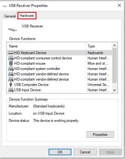 clcik on hardware tab. Fix Device Manager Power Management Issue