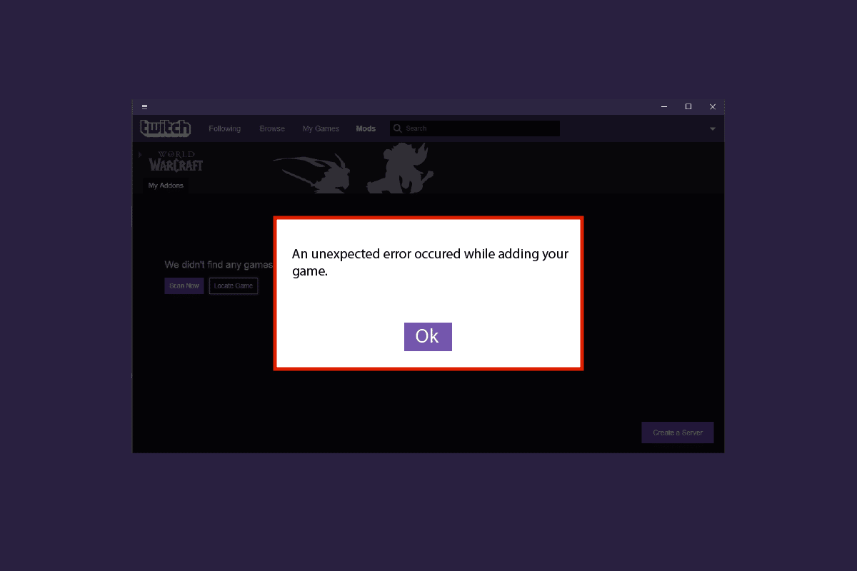 Fix Twitch App Not Detecting WOW Game and Addons