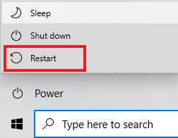 Select restart option