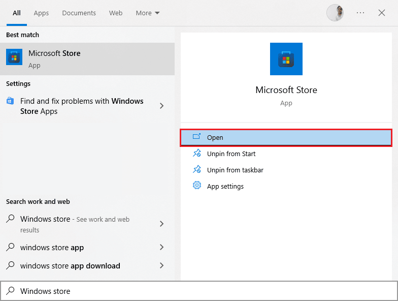 open Microsoft Store. Fix Kodi Won’t Open in Windows 10