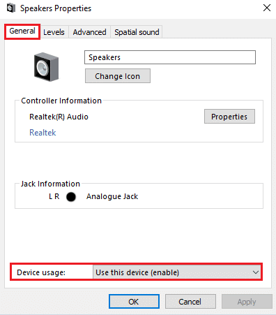 make sure the Device usage option is set to Use this device enable