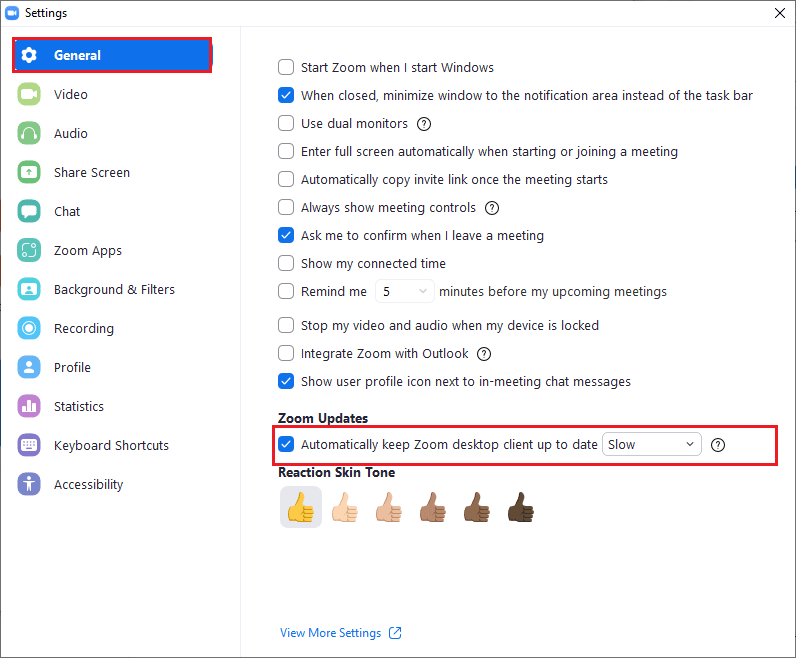 You can also enable automatic Zoom updates by checking on the Automatically keep Zoom desktop client up to date option. Fix Zoom Error 1132 in Windows 10