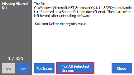 Follow the on screen instructions and click on Fix All Selected Issues to clear all the corrupt registry files. Fix C Drive Keeps Filling Up for No Reason