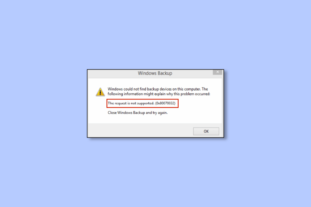 Fix Microsoft Error 0x80070032 in Windows 10