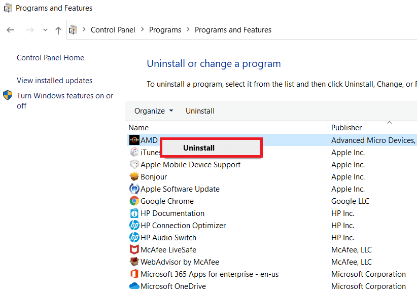 Select AMD Catalyst Control Center and Select Uninstall. Fix MOM Implementation Error in Windows 10