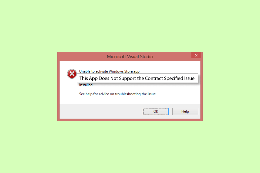 Fix This App Does Not Support the Contract Specified Error