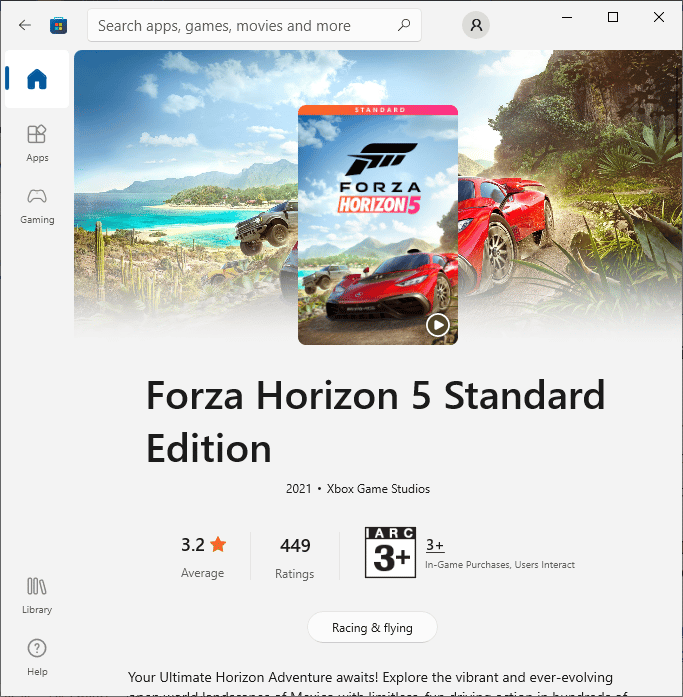 descarga el juego nuevamente desde Microsoft Store