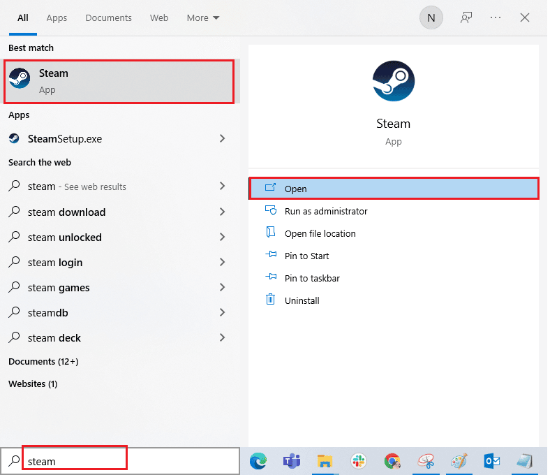 buka uap. Perbaiki Kesalahan Aplikasi TslGame.exe di Windows 10