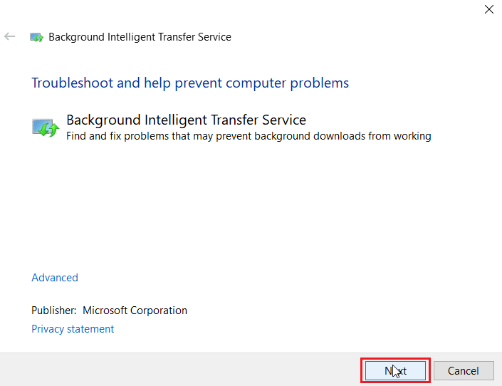 нажмите Далее. Исправить ошибку Магазина Windows 0x80240024