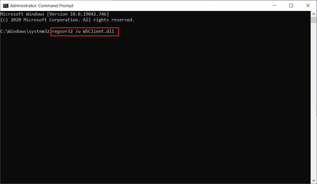 Execute the command. Fix The Procedure Entry Point Error on Windows