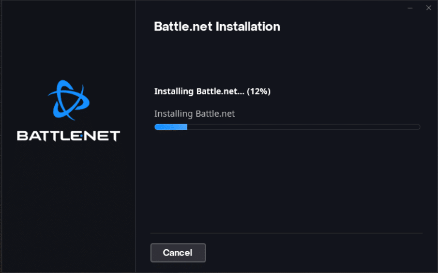 Battle.net app installing