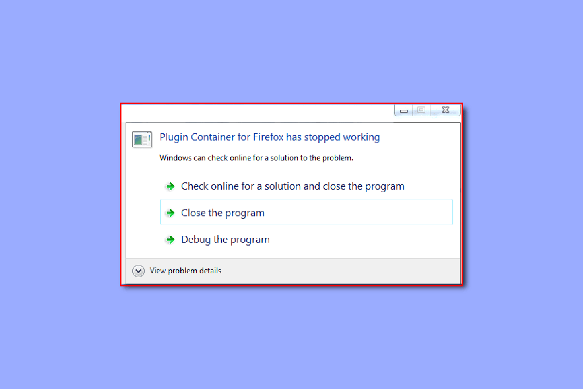 Fix Plugin Container for Firefox Not Working