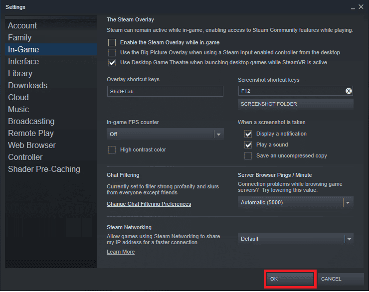 Disable Steam Overlay. Fix Generation Zero Not Loading in Windows 10