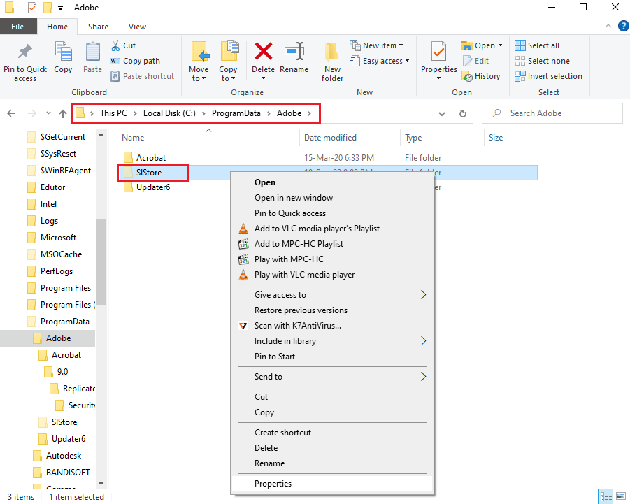 Navigate to the SLStore folder. Fix Adobe After Effects Error 16 in Windows 10
