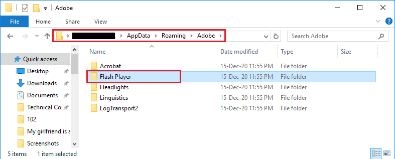 Navigate to the Flash Player folder by following the location path and press the Delete key. Fix Twitch Resource Format Not Supported in Windows 10