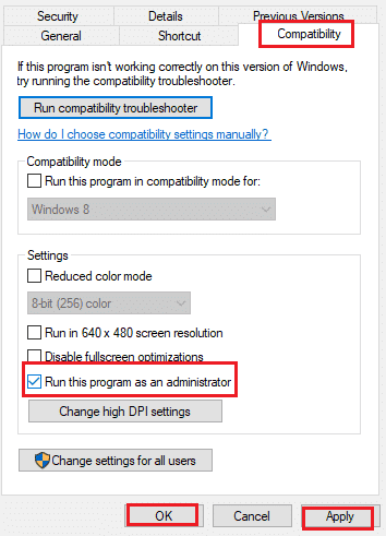 run this program as administrator in compatibility tab. Fix Cult of the Lamb Keeps Freezing or Crashing on PC