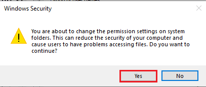 Click on the Yes button on the Windows Security window. Fix WSUS Administration Console Unable to Connect WSUS Server via Remote API