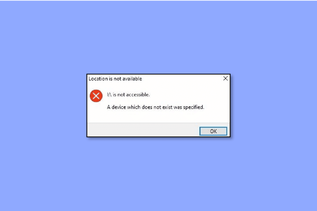 Fix A Device That Does Not Exist Was Specified Error on Windows 10