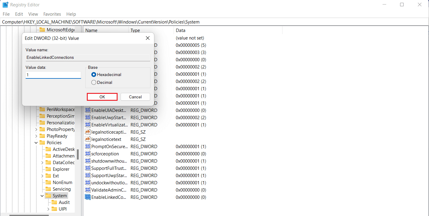 Click on OK. Fix Windows 10 Mapped Drives Not Showing in Programs