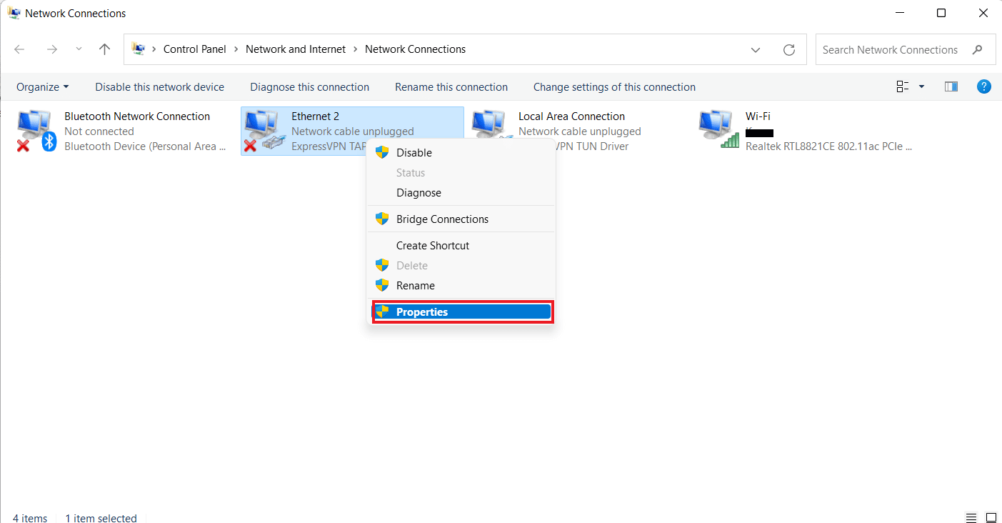 Выберите Свойства. Исправить подключенные диски Windows 10, не отображаемые в программах