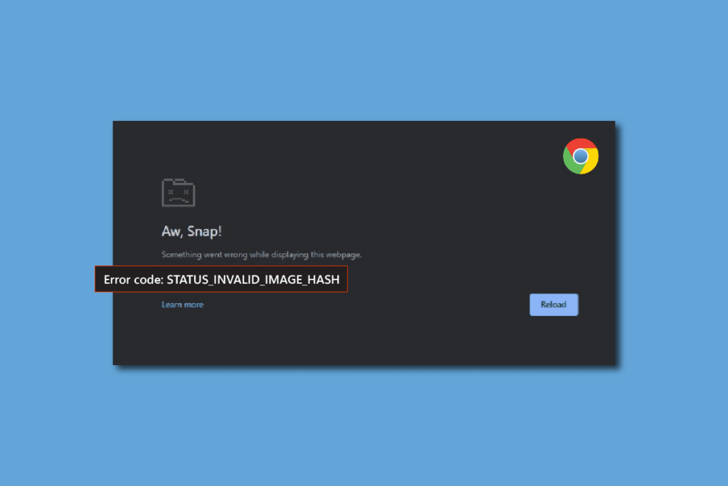Fix Google Chrome Status Invalid Image Hash Error