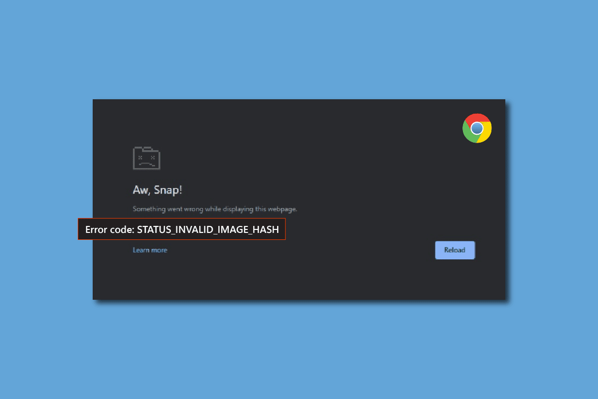Fix Google Chrome Status Invalid Image Hash Error 