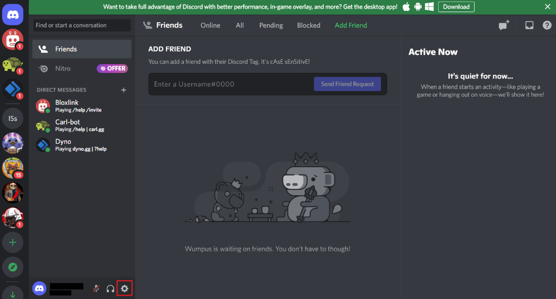 Click on User Settings. 9 Solutions to Fix Discord Krisp Not Working