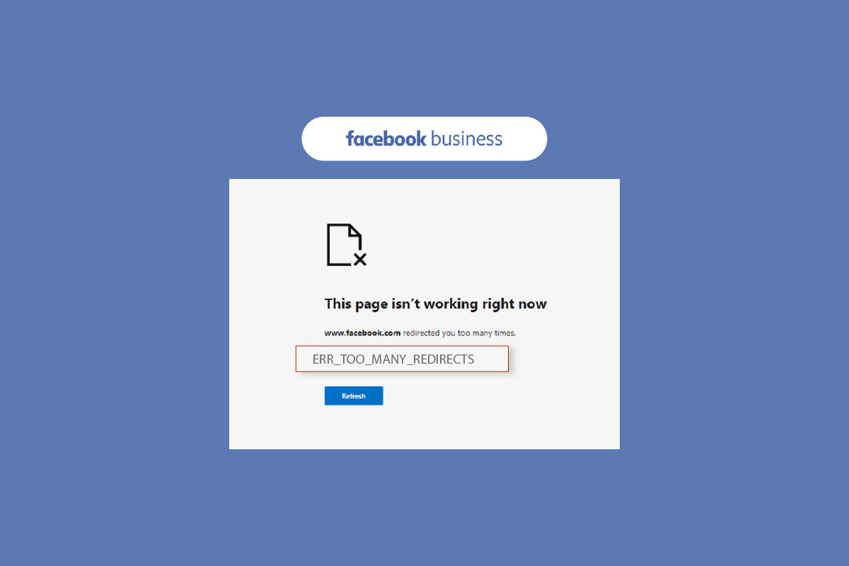 Fix Facebook Business Page Too Many Redirects Error