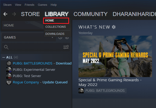 Haz clic en INICIO y busca tu juego. Solucionar el error de que te han desconectado en Halo Infinite