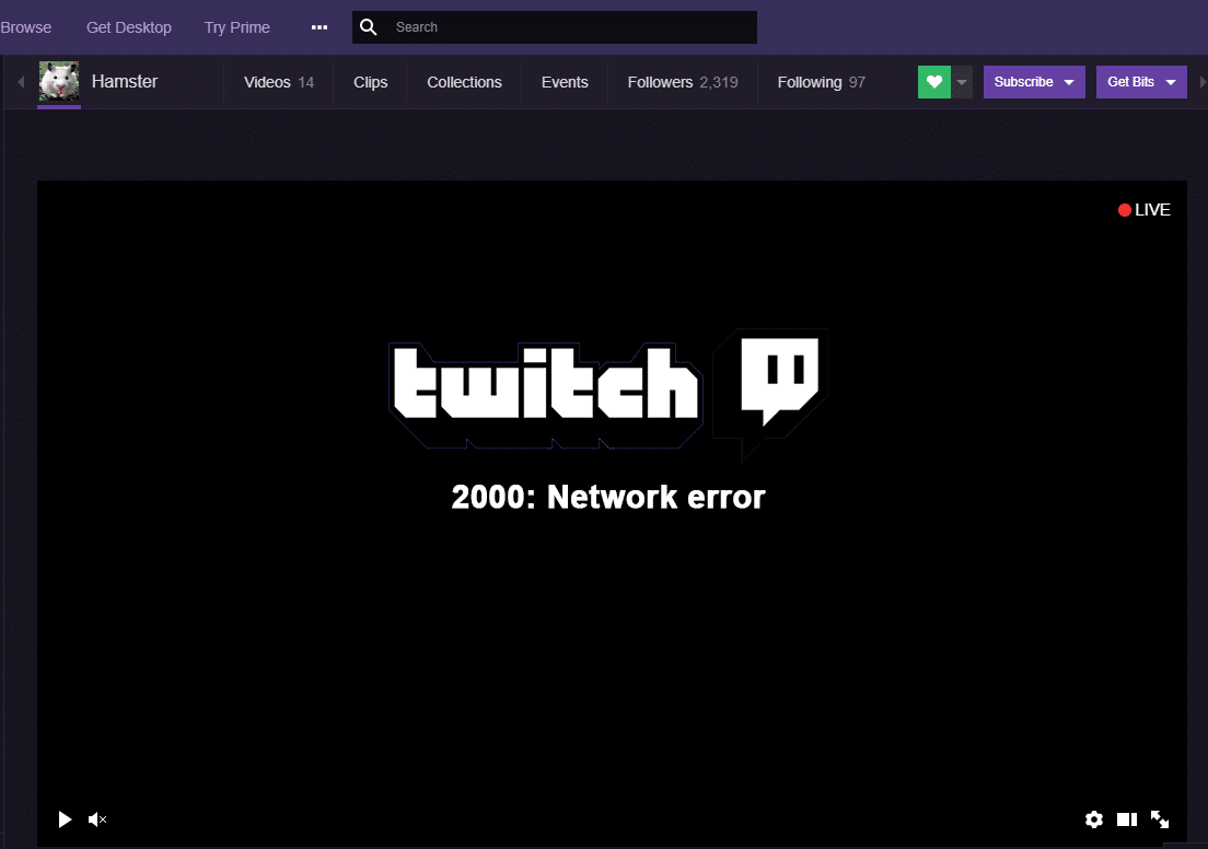 How to Fix 2000 Network Error on Twitch