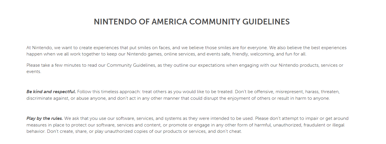 Правила сообщества Nintendo | Как отсоединить учетную запись Nintendo от Switch