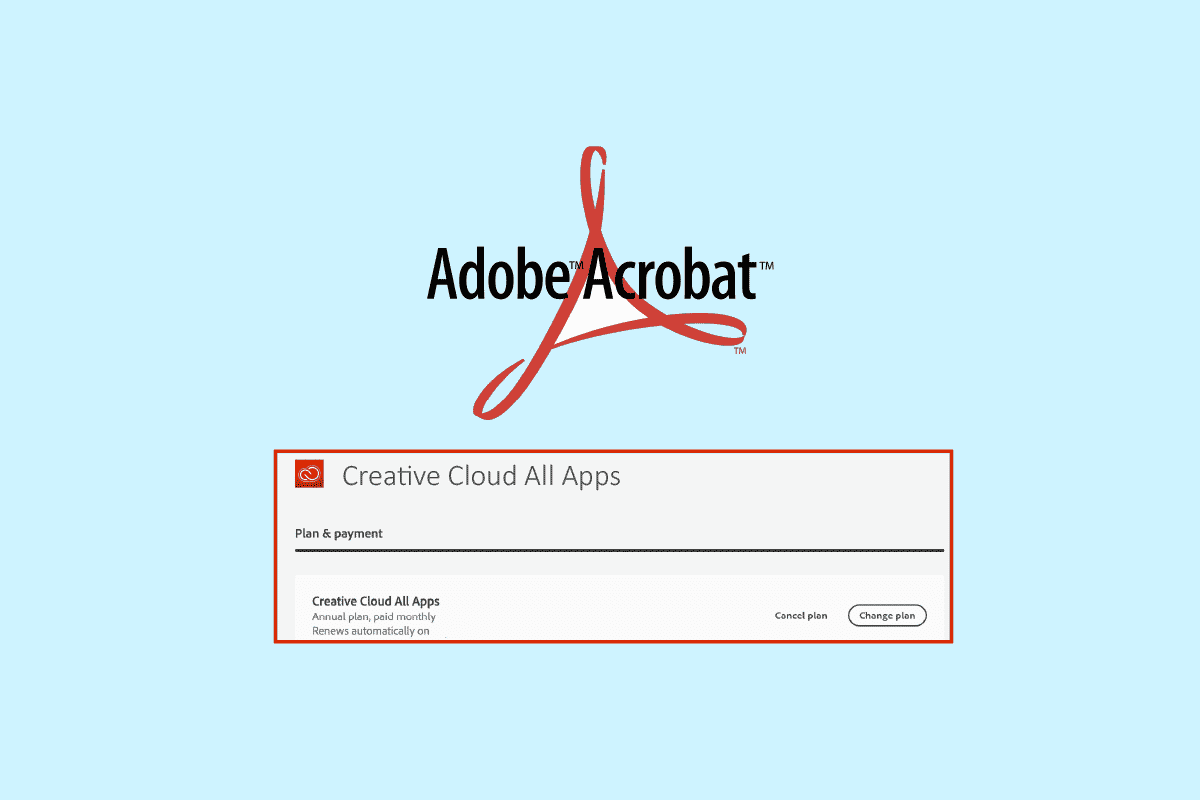 Cách hủy đăng ký Adobe Acrobat