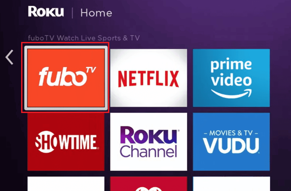 Surf the subscribed channels and choose a FUBO TV using your Roku remote | how much is FuboTV a month