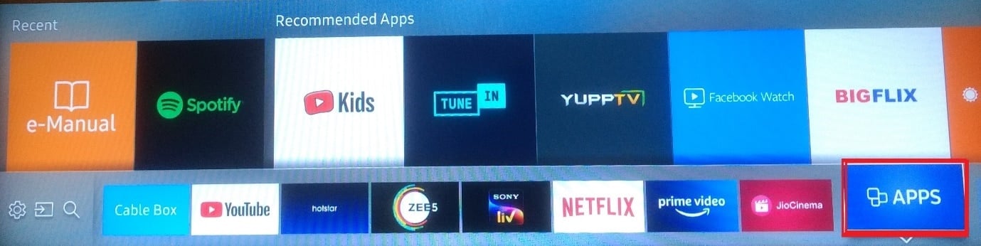 APPS Samsung Smart TV anbefalede apps