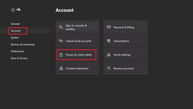 go to account and select Privacy and online safety. Fix Roblox Error Code 103 on Xbox One