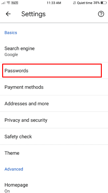 Scroll down and tap on the Password option, under your Settings menu | How to Find Tinder Login Username and Password