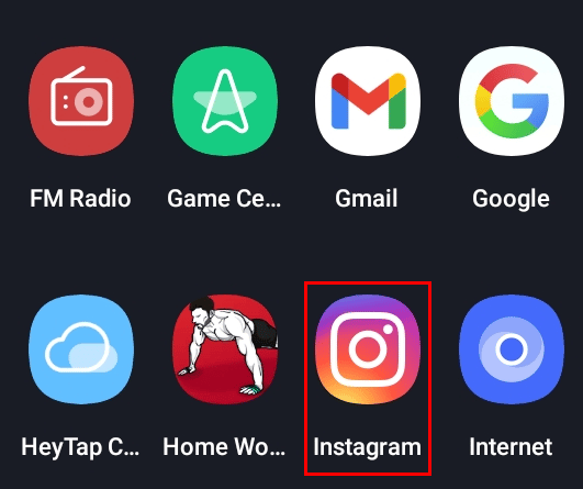 Open the Instagram app on your phone.