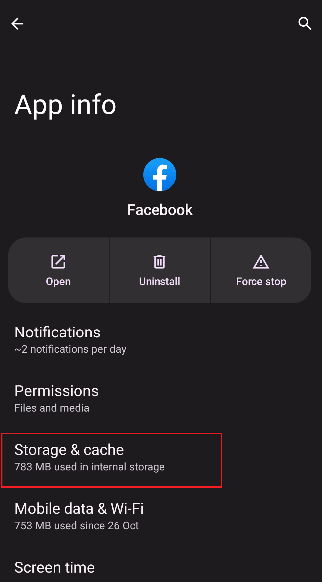 Storage & cache | How to Log Out Of Facebook App