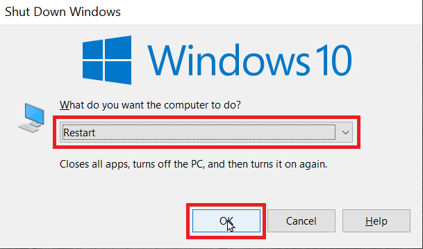 windows ကို restart လုပ်ပါ။
