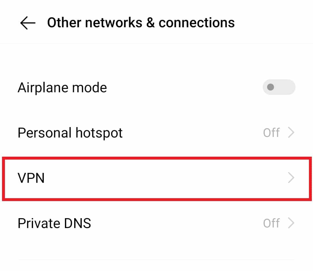 Napauta VPN