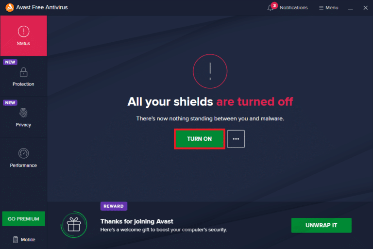 Disable Antivirus. Fix Err Proxy Connection Failed Chrome Error